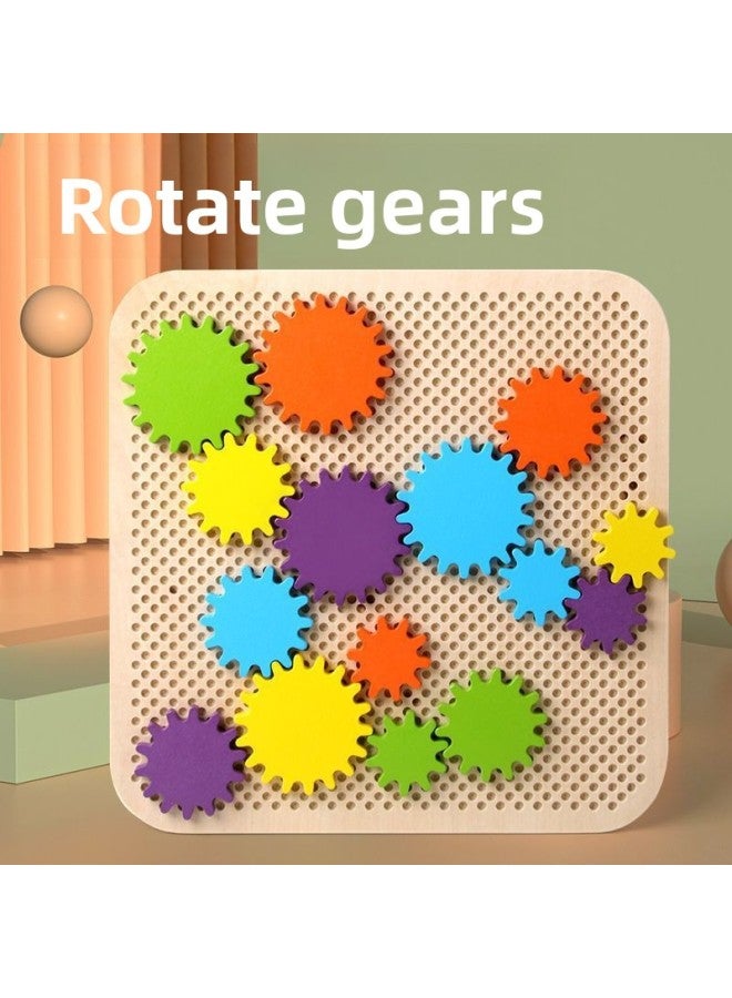 Desktop Game Variables Gear Board Board Board Kindergarten Early Education Educational Enlightenment Intelligence Assembled Rotating Toys